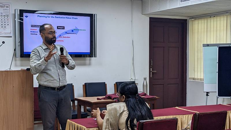 2-Day Orientation Training on Liquid Waste Management for AMRUT Officials of Kerala was organized at the Kerala Institute of Local Administration (KILA), Thrissur from 14-15 June 2023